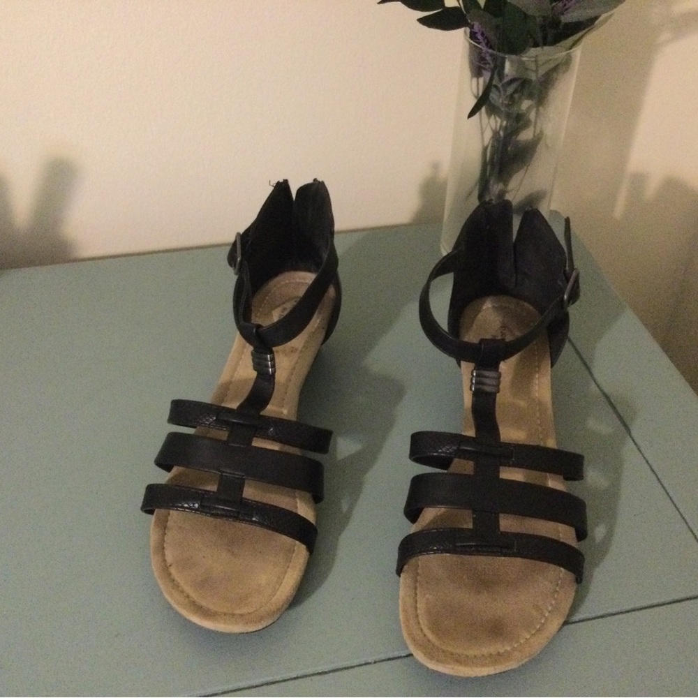 Wedge sandals Black